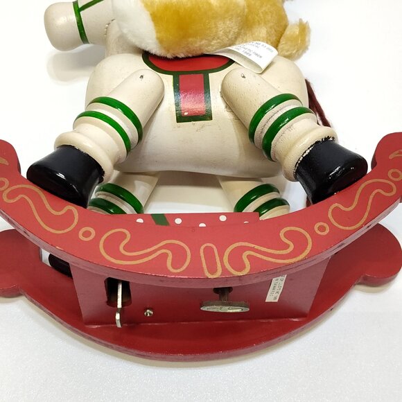 House Of Lloyd Rocking Horse Bear Musical Santa Claus Is Coming To Town See Vid. - Picture 7 of 14